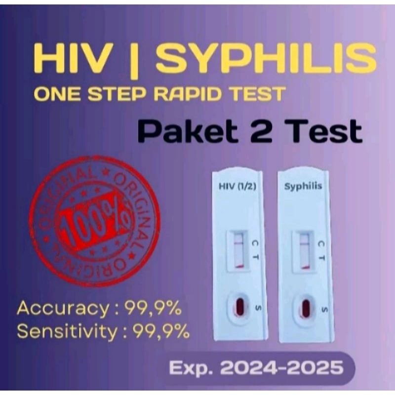 Jual Paket Murah Tes HIV Dan Syphilis isi 2 Set Shopee Indonesia