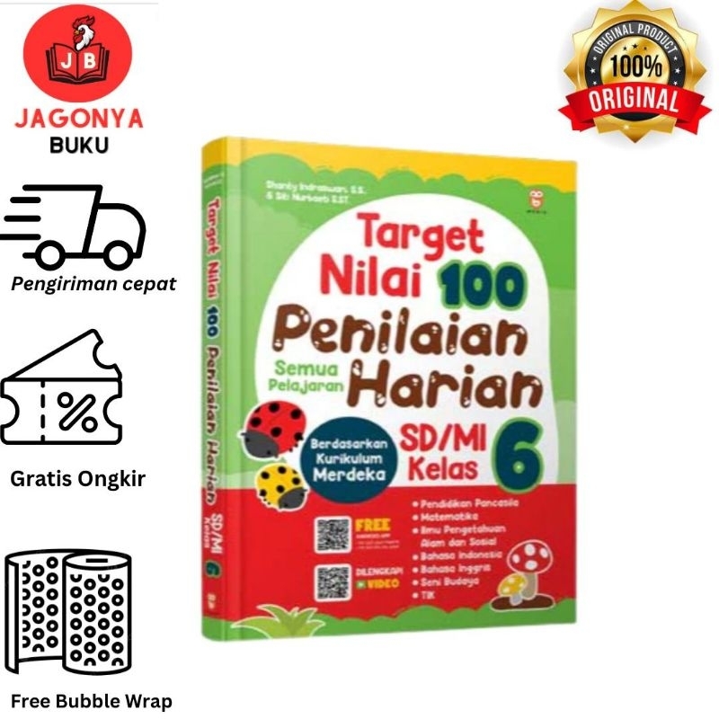 Jual Buku Target Nilai 100 Penilaian Harian Sd Mi Kelas 6 Shopee