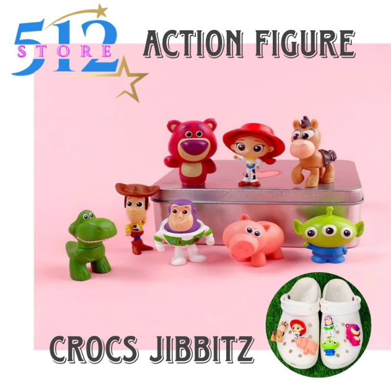 Jual 512 Action Figure Crocs Jibbitz Toy Story - Charms Miniatur