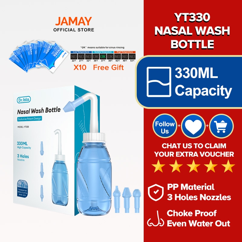 Jual JAMAY Nasal Spray Neti Pot Waterpulse Nasal Wash Cleaner Spray