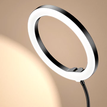 JOPREE F1A LED Ring Light Dudukan Meja Tripod Stand Smartphone For Video Makeup Food Selfie