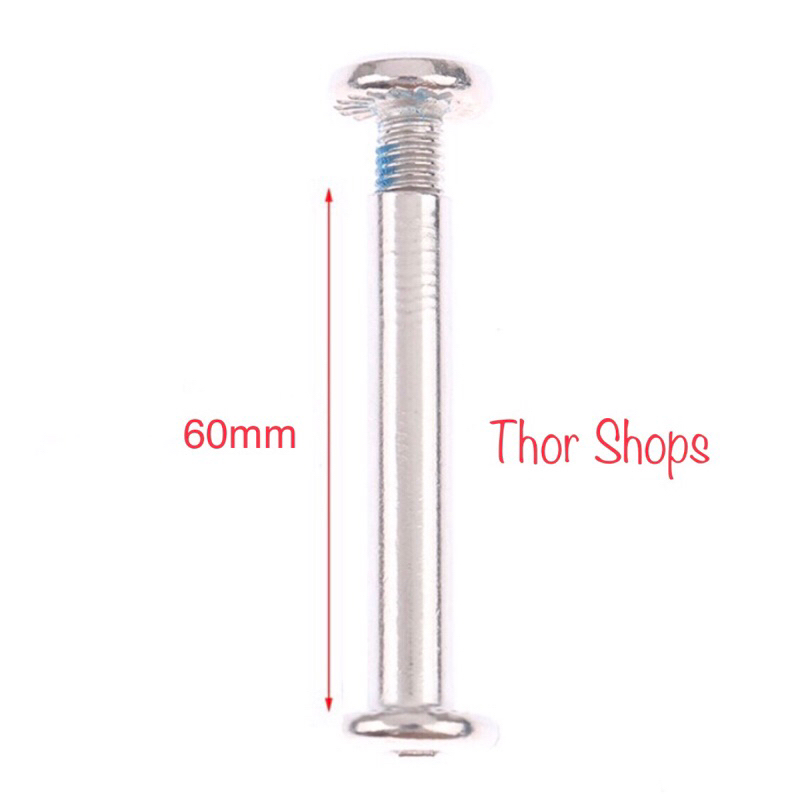Jual 1 biji baut as roda koper 55mm 60mm axle screw rivet bolt multi ...
