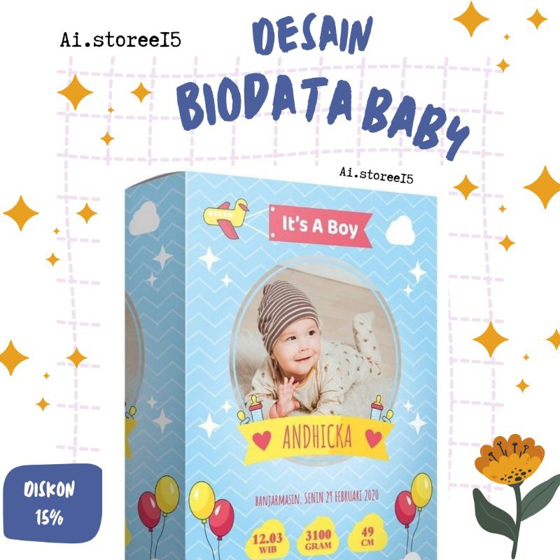 Jual 50 Desain Biodata Baby v3 CDR v14 | Shopee Indonesia