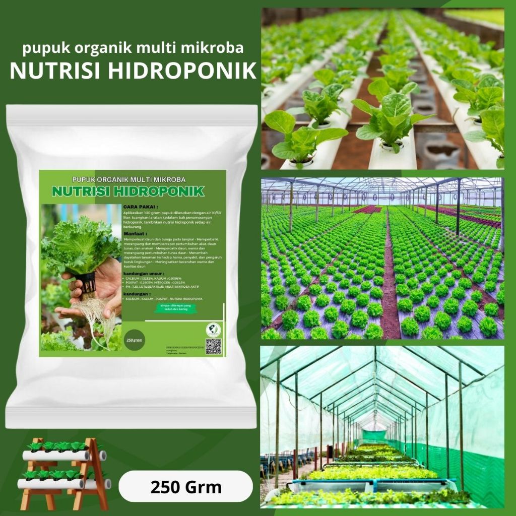 Pupuk Organik Nutrisi Hidroponik Sayuran agar cepat tumbuh daun dan tunas