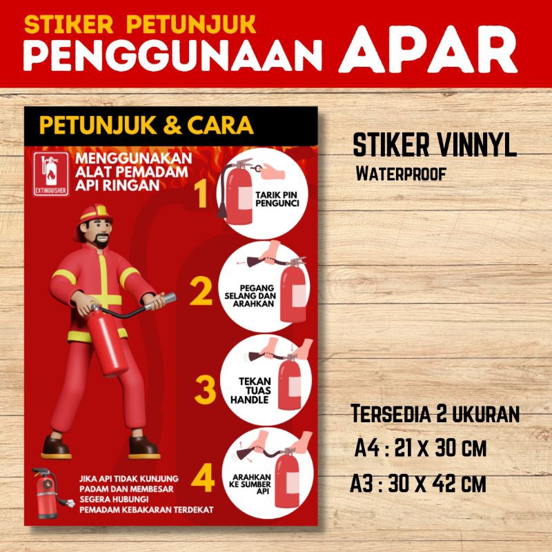 Jual STIKER PETUNJUK PENGGUNAAN APAR Shopee Indonesia