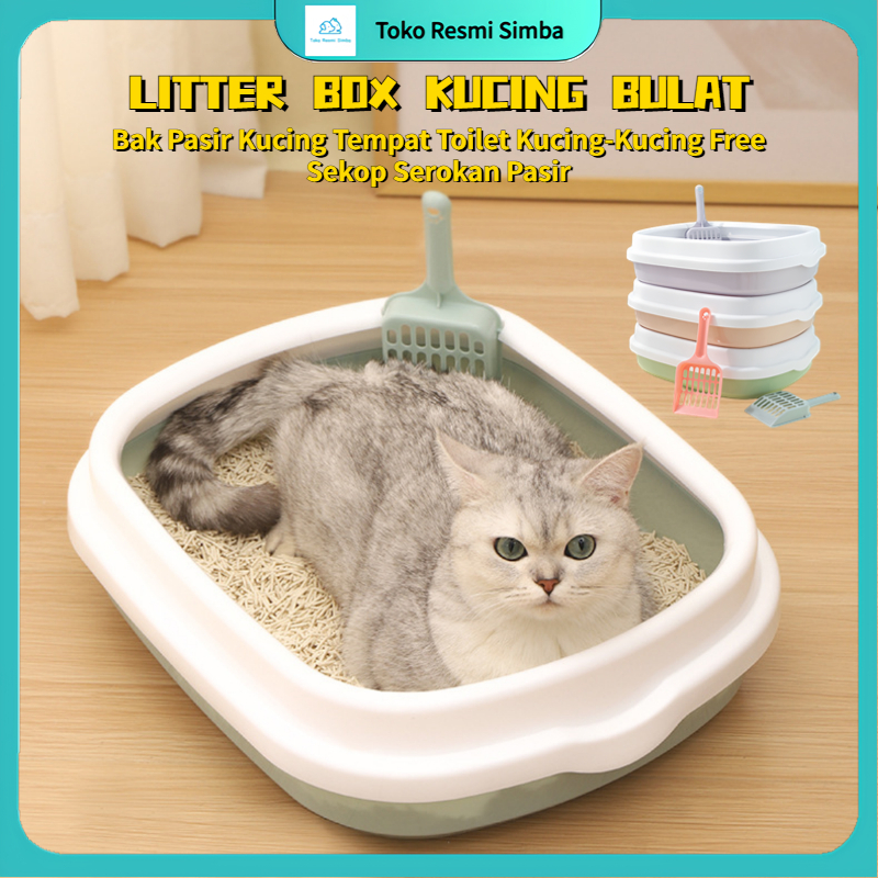 Jual Kotak Kotoran Kucing cat Litter Box Pelatihan Toilet Hewan
