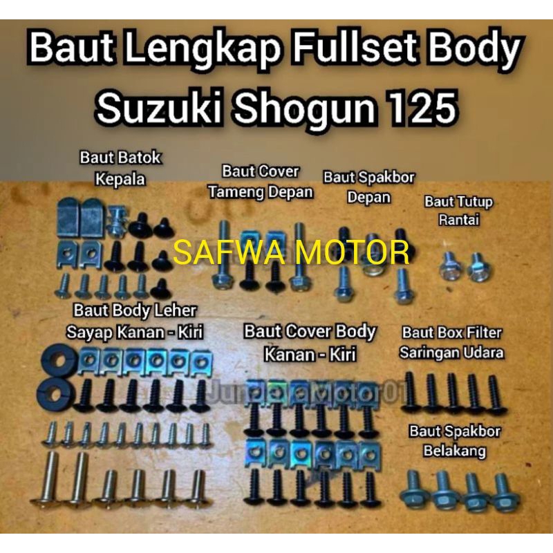 Jual Baud lengkap full set body Shogun 125 R | Shopee Indonesia