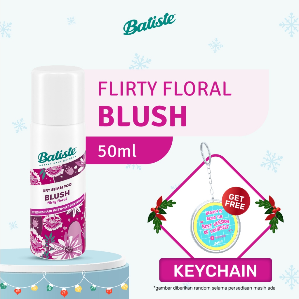 Jual Batiste Floral & Flirty Blush Dry Shampoo 50ml FREE Keychain