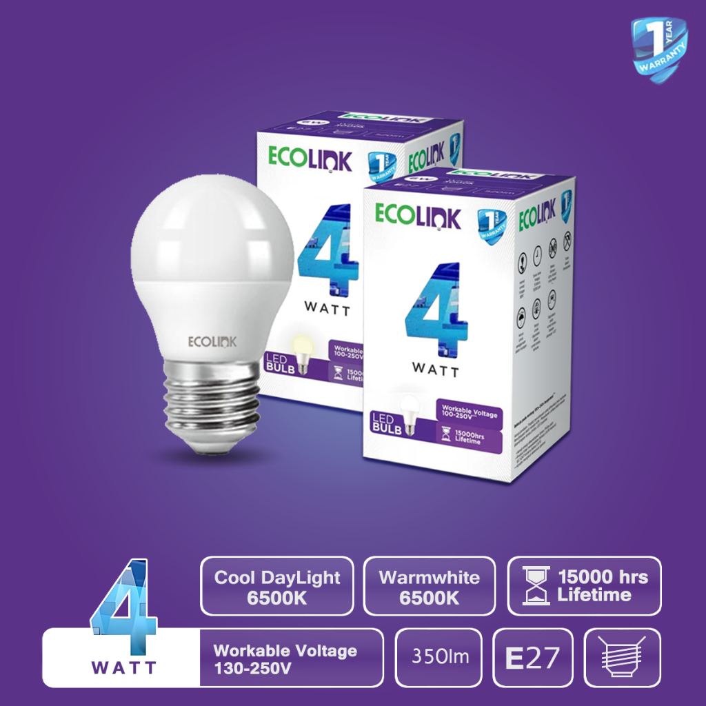 Jual Ecolink Led Mini Bulb W Lm Shopee Indonesia