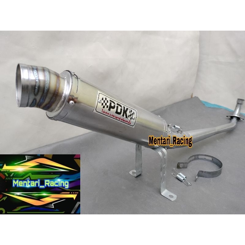 Jual KNALPOT RACING PDK MOTOR BEBEK ALL SERIES JUPITER Z BURHAN, SUPRA