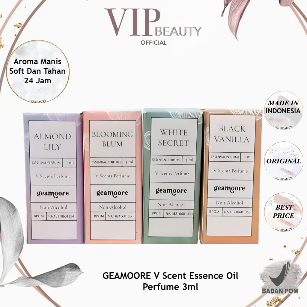 Jual GEAMOORE V Scent Essence Oil Perfume 3ml | Parfum Roll On | Shopee ...