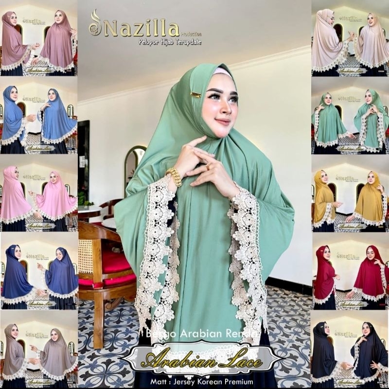 Jual Jilbab Original Nazilla Dagu Syar'i Renda | Shopee Indonesia