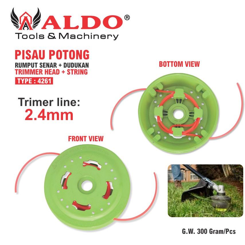 Jual TRIMMER LINE + DUDUKAN POTONG RUMPUT 4261 / SENAR POTONG RUMPUT ...