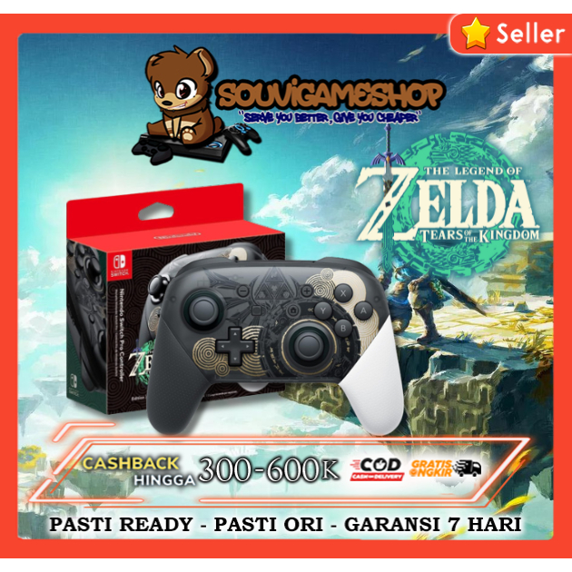 Jual PROMO! Joystick Nintendo Switch Pro Controller Legend Of Zelda ...