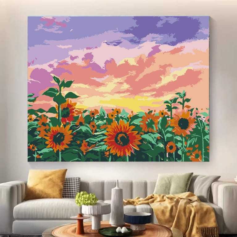 Reofrey Incorniciato Dipingere con i Numeri per Adulti Festa della Mamma 20x30cm - Paint by Numbers Kits Completo di Pennelli, Pigmenti Acrilici