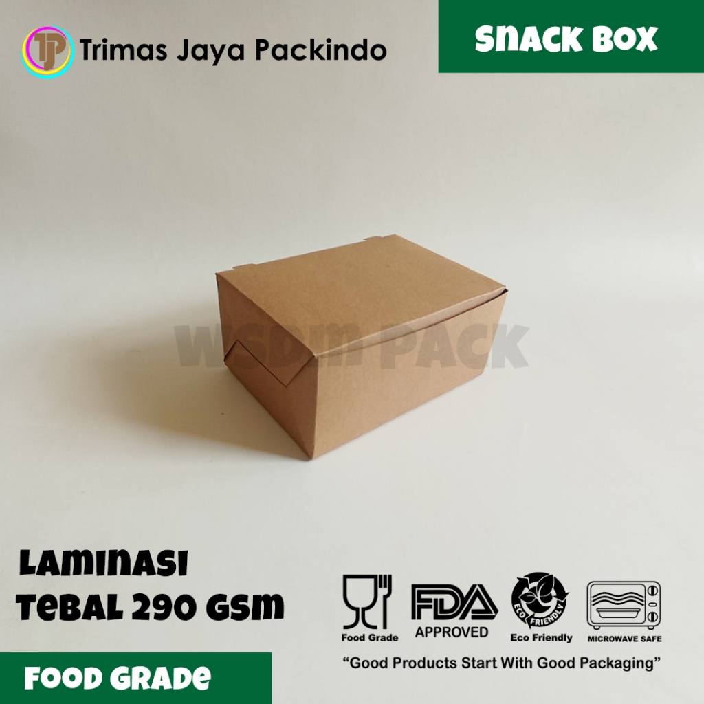 Jual Paper Snack Box Dus Snack Dus Nasi Ayam Kfc Paper Lunch Box