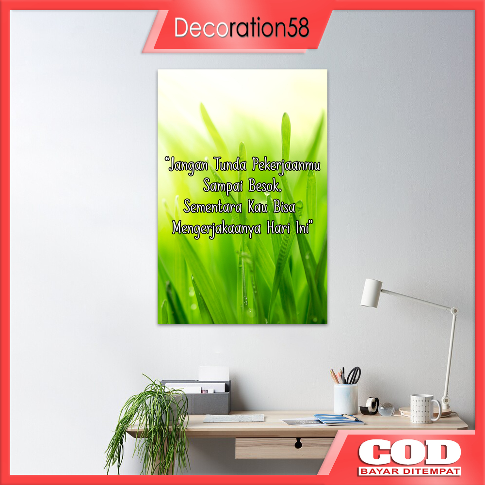 Jual WALLDECOR HIASAN DINDING KAMAR TIDUR POSTER KAYU MOTIVASI ISLAMI ...