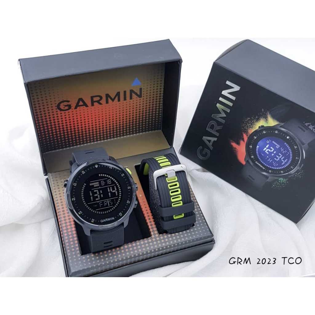 Jual Jam Tangan Pria Garmin Digital Tali Rubber Free Rubber Cadangan ...