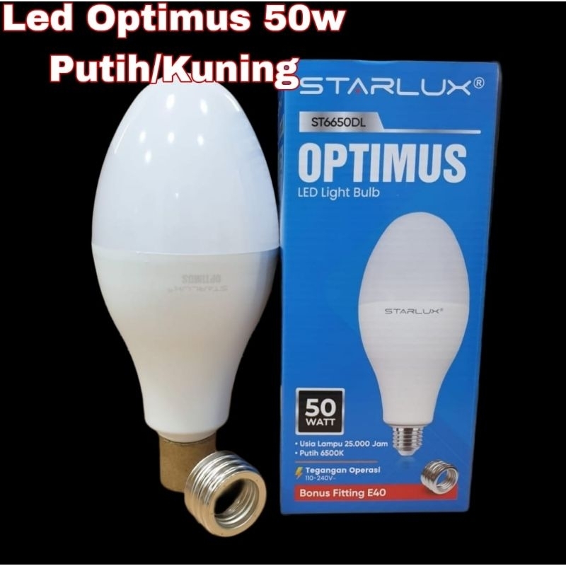 Jual Led Optimus Starlux 50w & 80w (cahaya putih/kuning) | Shopee Indonesia