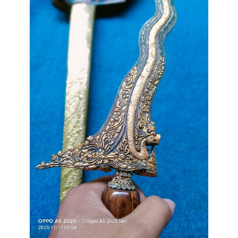 Jual Keris Naga Sasra Luk 13 Kinatah Sepuh Emas Garap Alusan Shopee