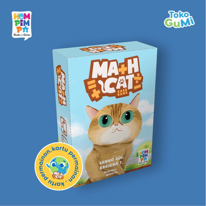 Jual Gurubumi Kartu Permainan Kartu Edukasi Card Game: Math Cat ...