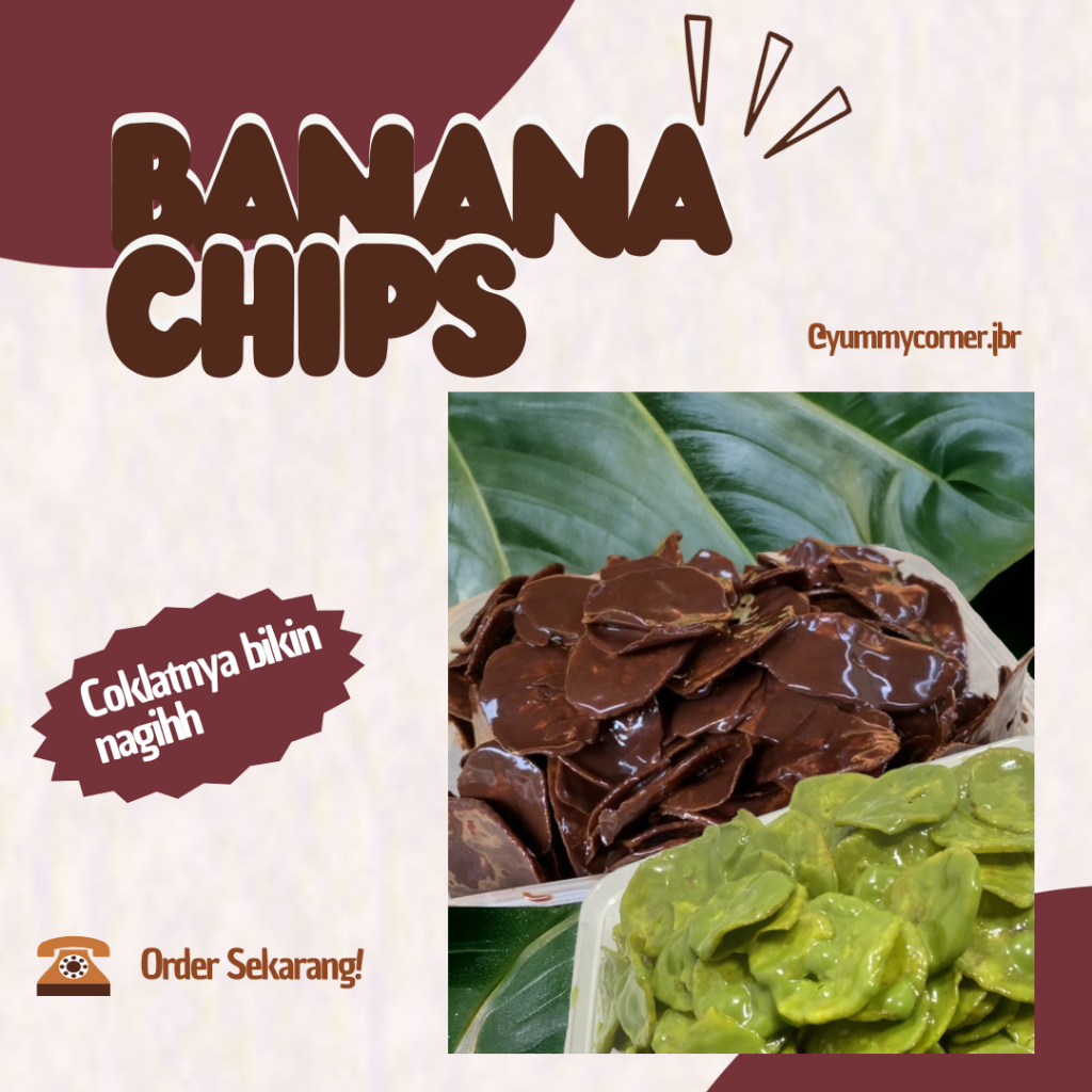 Jual Banana Chips Keripik Pisang Coklat Lumer Kemasan Box Shopee