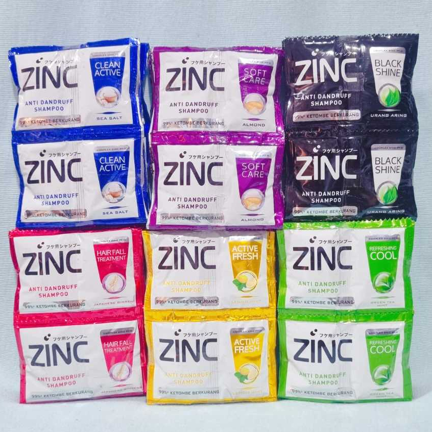Jual Zinc Shampoo Sachet (12 Sachet) | Shopee Indonesia