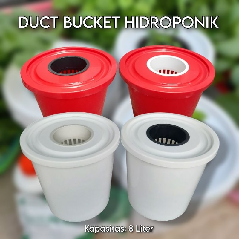 Jual Dutch Bucket Hidroponik 8 Liter Pot Ember Hidroponik Sistem Wick