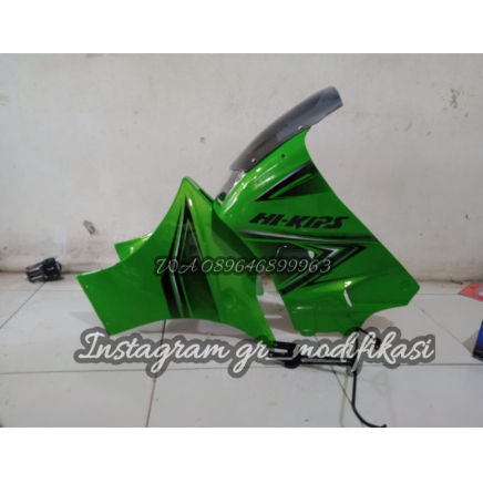 Jual Fairing ssr ninja r dan sambungan bawah/fairing depan set kr150 ...