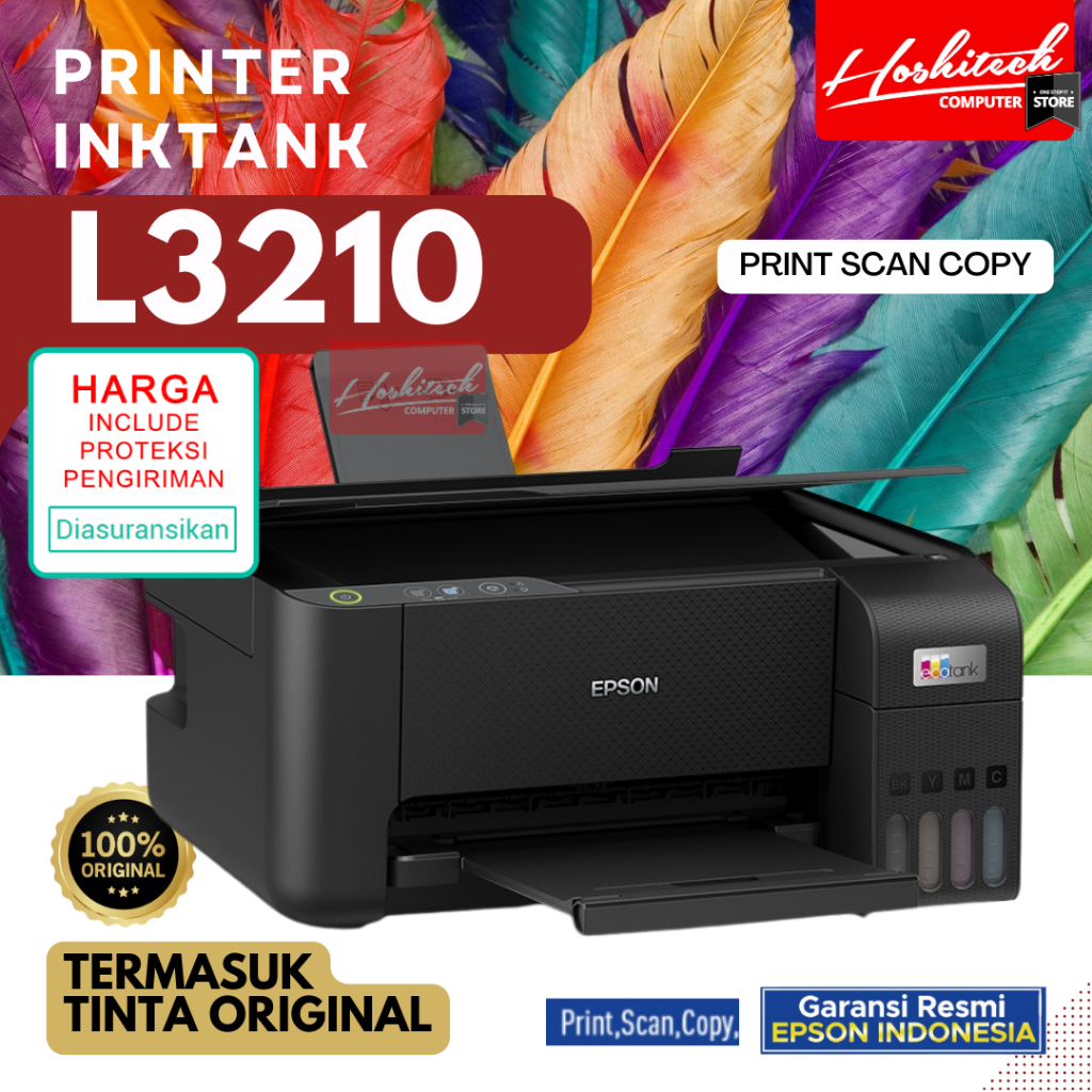 Jual PRINTER Epson L3210 L 3210 EcoTank All-in-One TINTA ORIGINAL Resmi ...