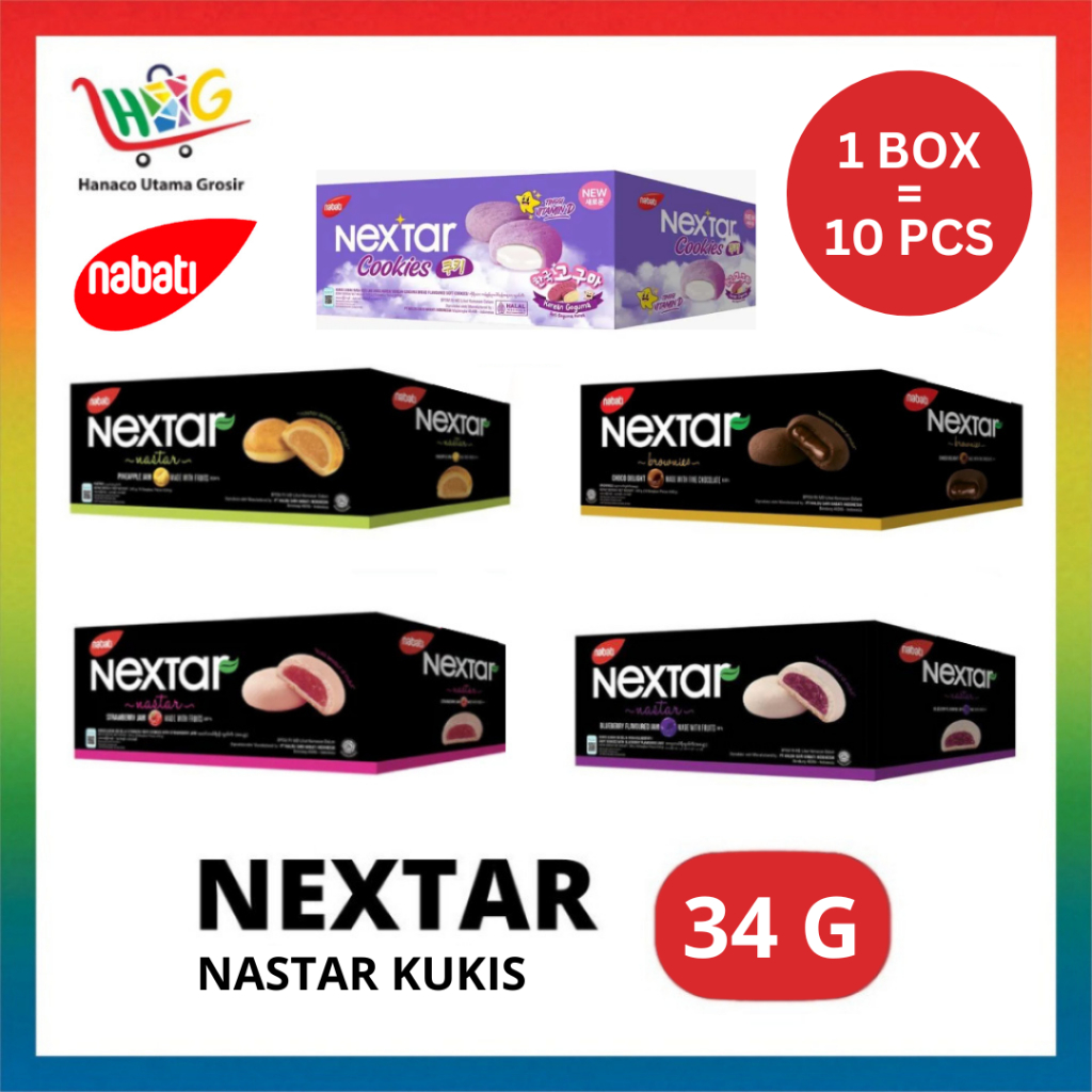 Jual Nextar Strawberry Pineapple Brownies Choco Bluberry Cookies Box Shopee Indonesia