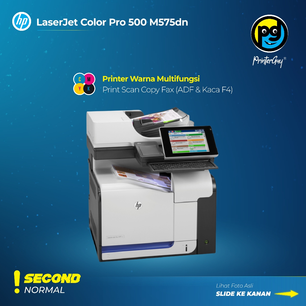 Jual Printer HP Laserjet Color Pro 500 M575 Scan Copy adf Kaca F4 ...