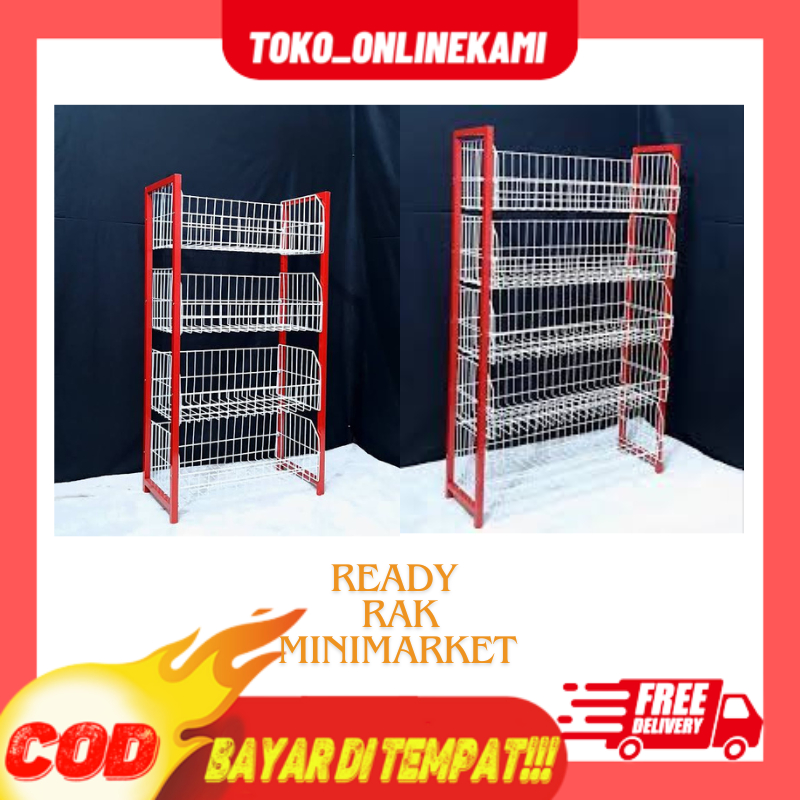 Jual Rak Minimarket Besi Kotak Free Roda/Rak Indomart/Rak Alfamart/Rak ...