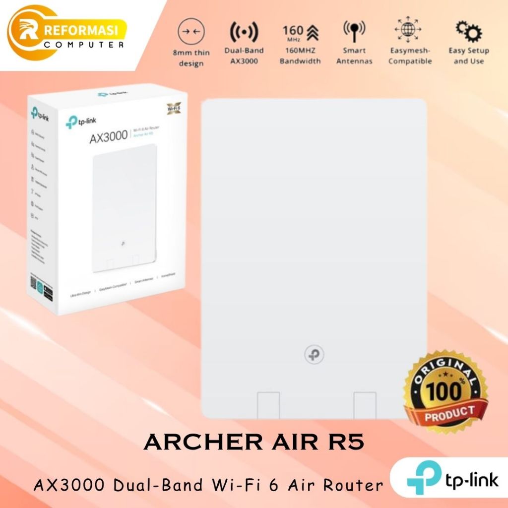 Jual TP-LINK Archer Air R5 AX3000 Dual-Band Wi-Fi 6 Air Router | Shopee ...