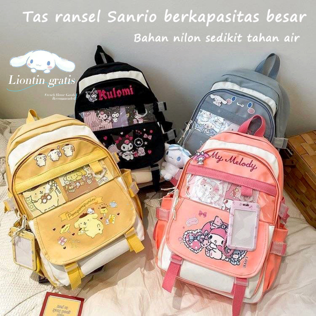 Jual Sanrio Tas Ransel Melody Cinnamoroll Kuromi Tas Sekolah Kapasitas