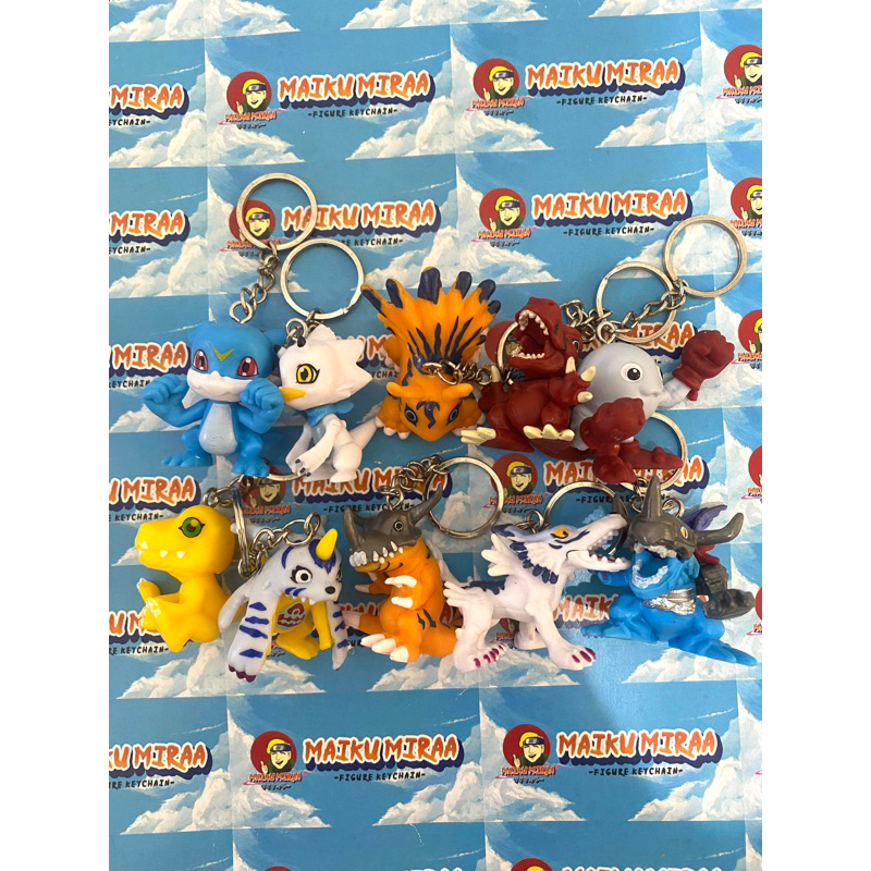 Jual Figure Keychain / Gantungan Kunci Digimon D agumon greymon veemon ...