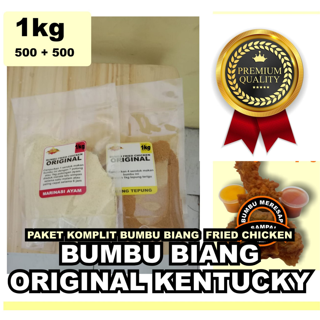 Jual Paket Marinasi Ayam dan Biang Tepung Fried Chicken Original