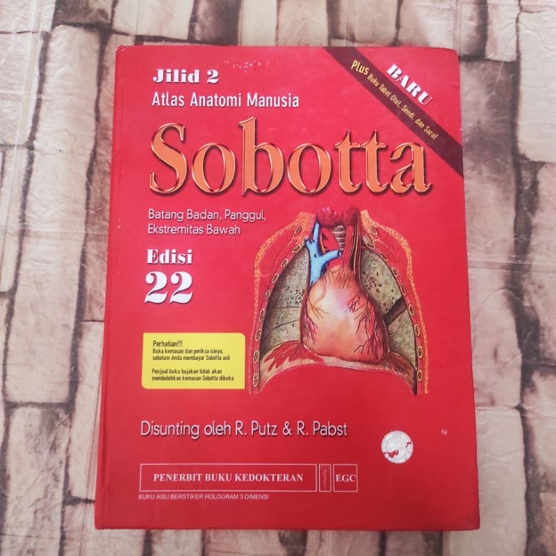 Jual Ori Buku Sobotta Atlas Anatomi Manusia Batang Badan Panggul Ektremitas Bawah Shopee