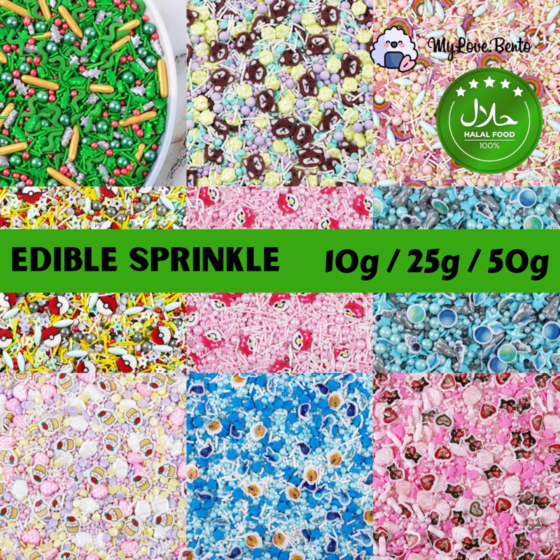 Jual Edible Sprinkle / Springkle Candy Decoration Sprikle Sugar Beads ...