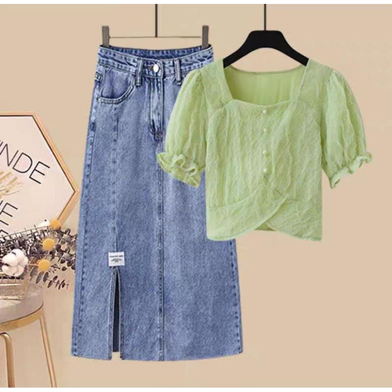 Jual NEW ARRIVAL SETELAN ROK JEANS + ATASAN BANGKOK IMPORT PREMIUM ANAK ...