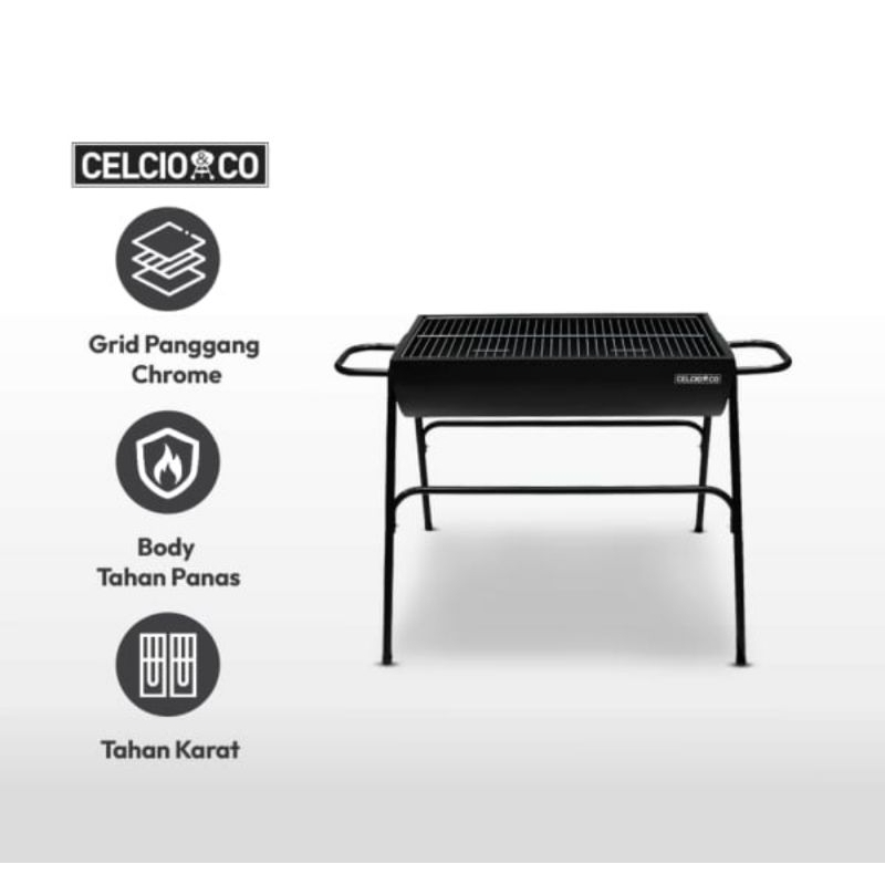 ACE HARDWARE panggangan BBQ Celcio Co Pemanggang Arang Bbq Square pemanggang alat bakar bakar panggangan