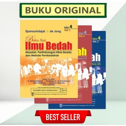 Jual Original Buku Ajar Ilmu Bedah Edisi 4 Sjamsuhidayat De Jong