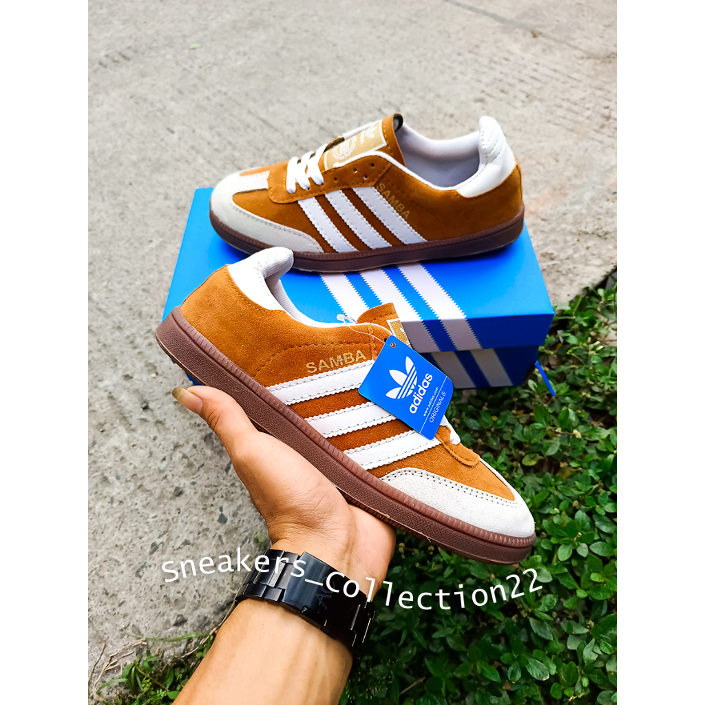 Kasut adidas outlet gazelle kulit babi