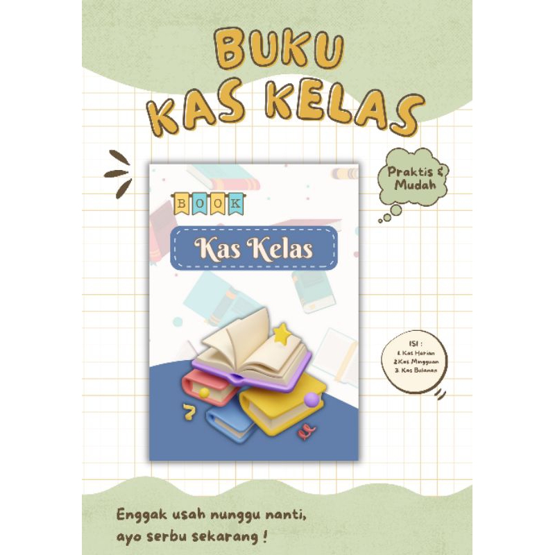 Jual BUKU KAS KELAS HARIAN MINGGUAN BULANAN/BUKU KAS KELAS MURAH ...