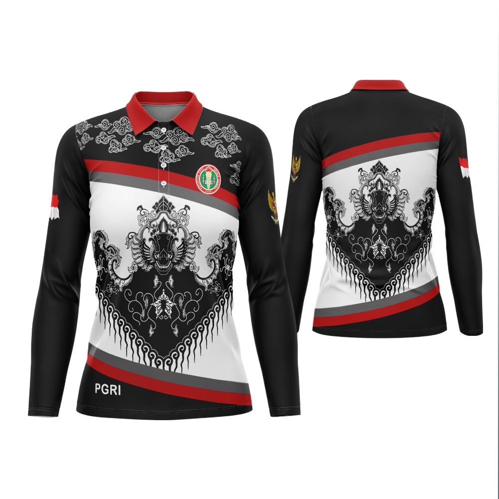 Jual Baju Kaos Batik PGRI Wanita Guru Kaos Seragam PGRI baju jersey ...