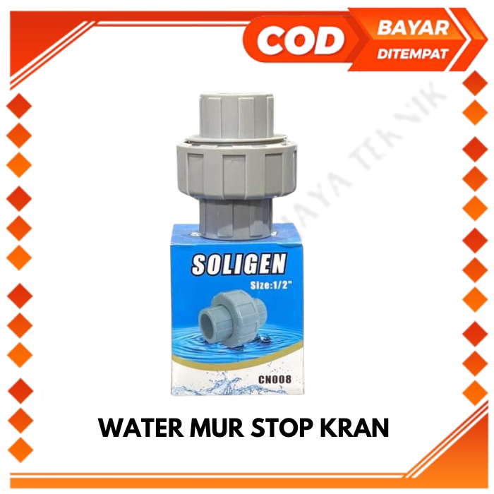 Jual Stop Kran Water Mur Inch Watermur Plastik Kran Pvc Fitting Shopee Indonesia