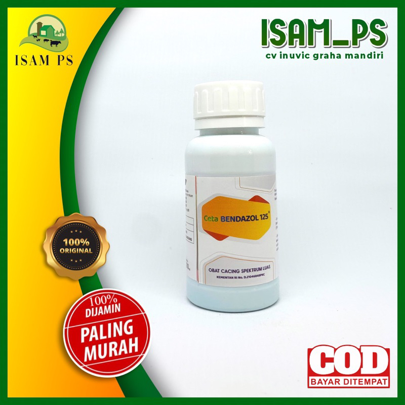 Jual CETA BENDAZOLE 125 100ml-obat cacing hewan Albendazol sapi ayam ...