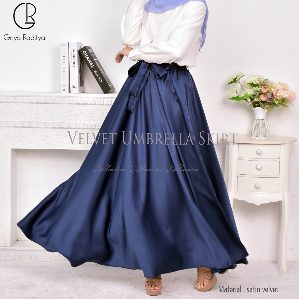 Velvet hotsell umbrella skirt