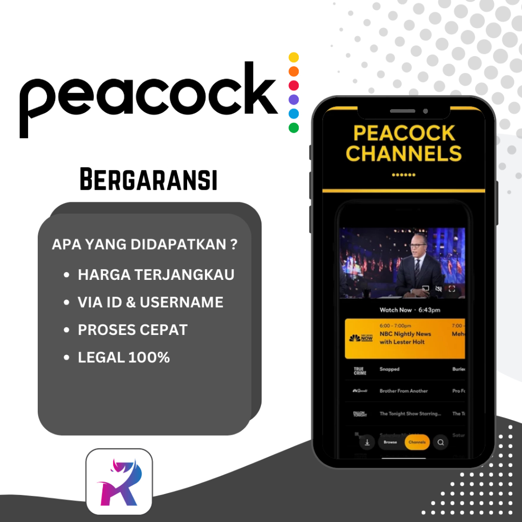 Jual Peacock TV Premium 1 Tahun Full Garansi (Proses Tercepat Buka 24