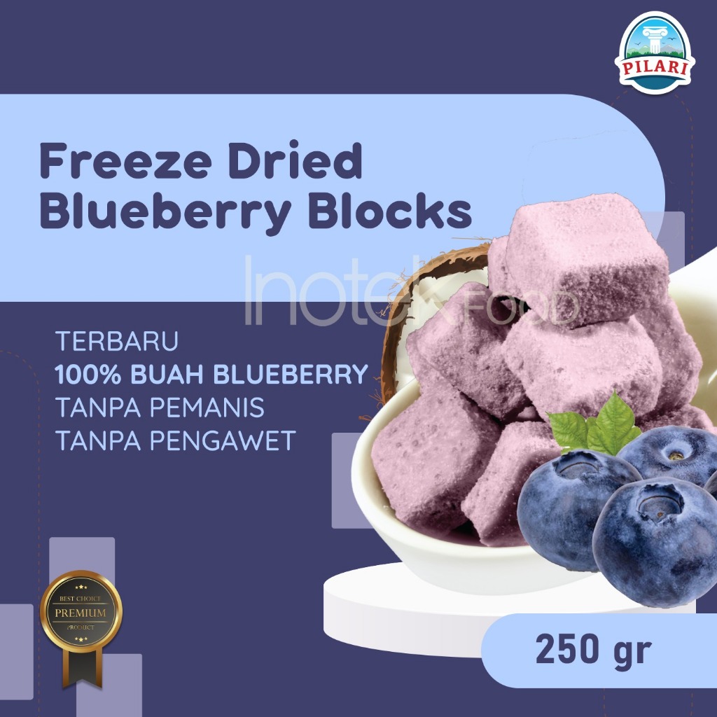 Jual FREEZE DRIED COCONUT BLUEBERRY BLOCKS - BUAH BLUEBERRY ASLI DAN ...